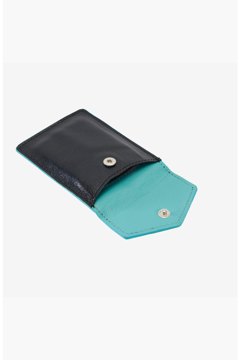 Siam Mini Card Case, Alternate, color, Black / French Blue