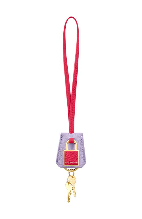 Maison De Sabre Maison De Sabré The Sabrémoji Padlock Charm In Pink