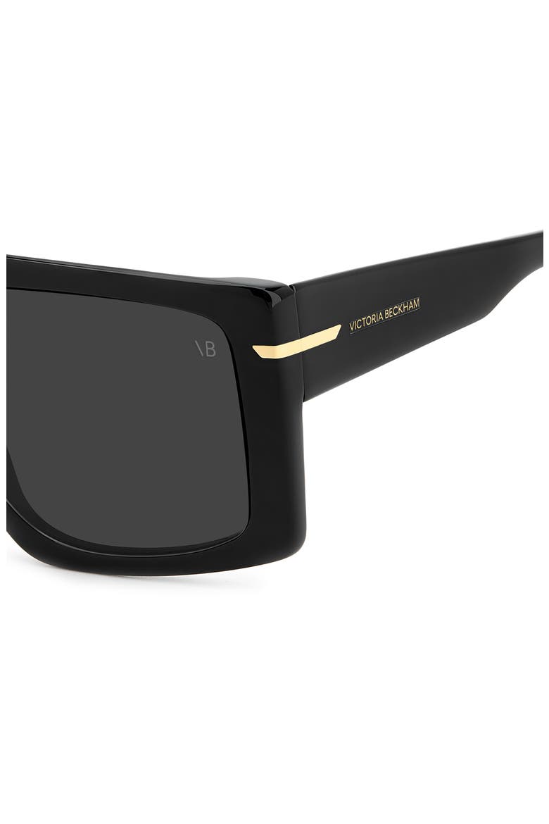 59mm Rectangular Sunglasses, Alternate, color, BLACK/ GREY