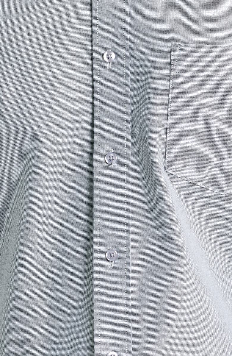 EAGLE Regular Fit Solid Cotton Button-Down Oxford Shirt, Alternate, color, Black