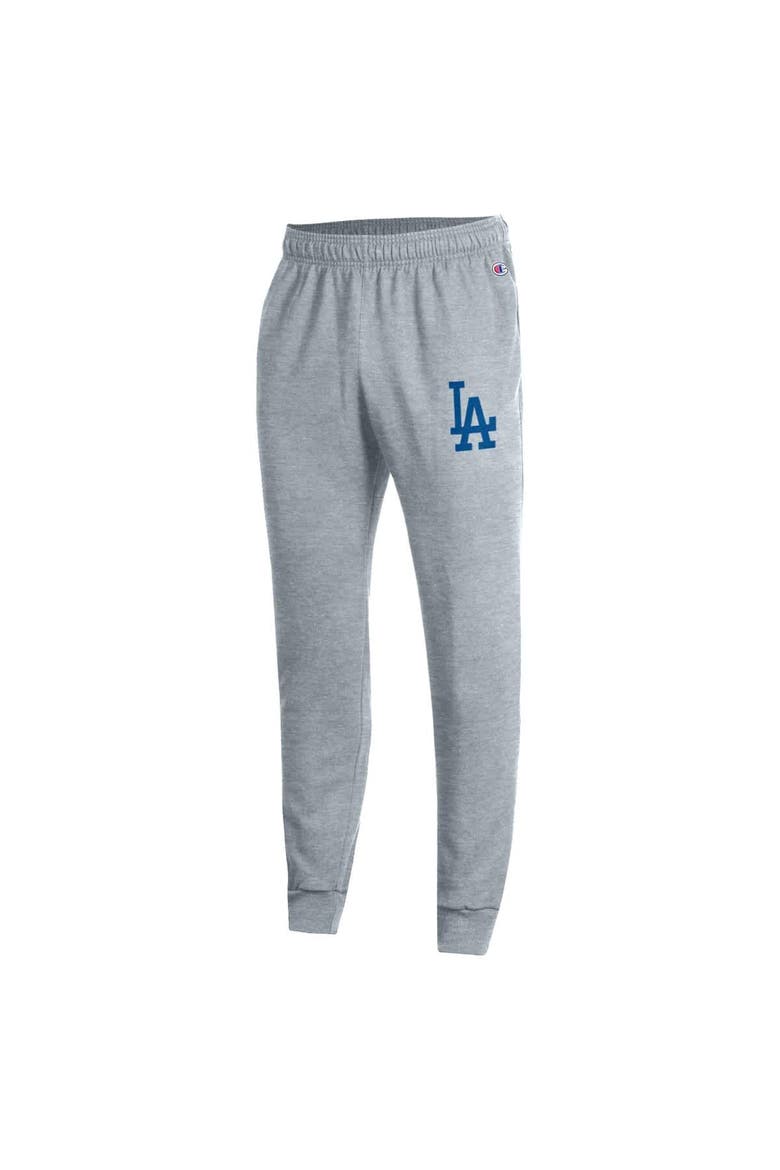 Men's Champion  Heather Gray Los Angeles Dodgers Powerblend Joggers, Alternate, color, Heather Gray