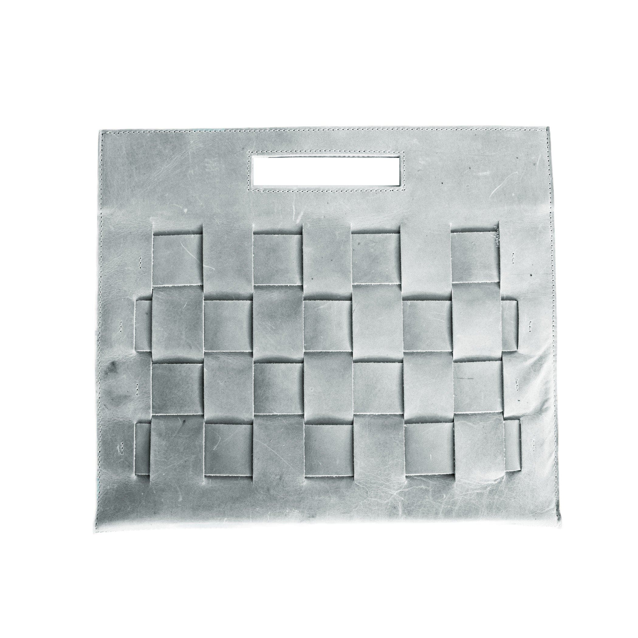 SutiSana USA Woven Laptop Clutch, Main, color, Glacial Gray