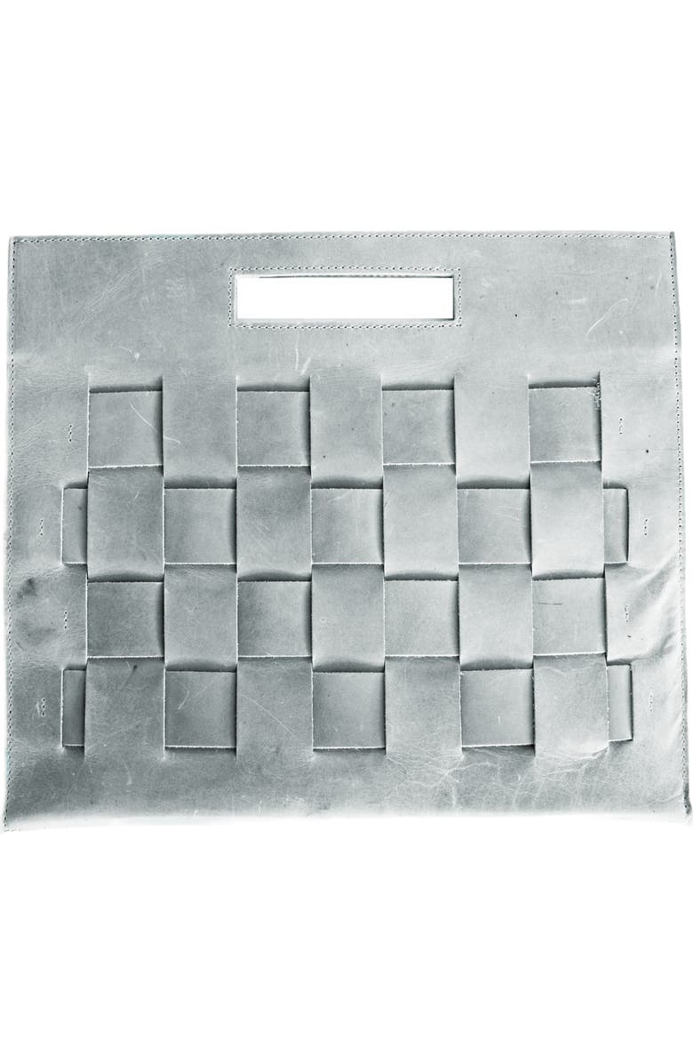 SutiSana USA Woven Laptop Clutch, Main, color, Glacial Gray