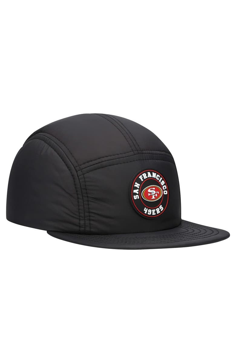 New Era Men's New Era  Black San Francisco 49ers Quilted Camper Adjustable Hat, Alternate, color, Black