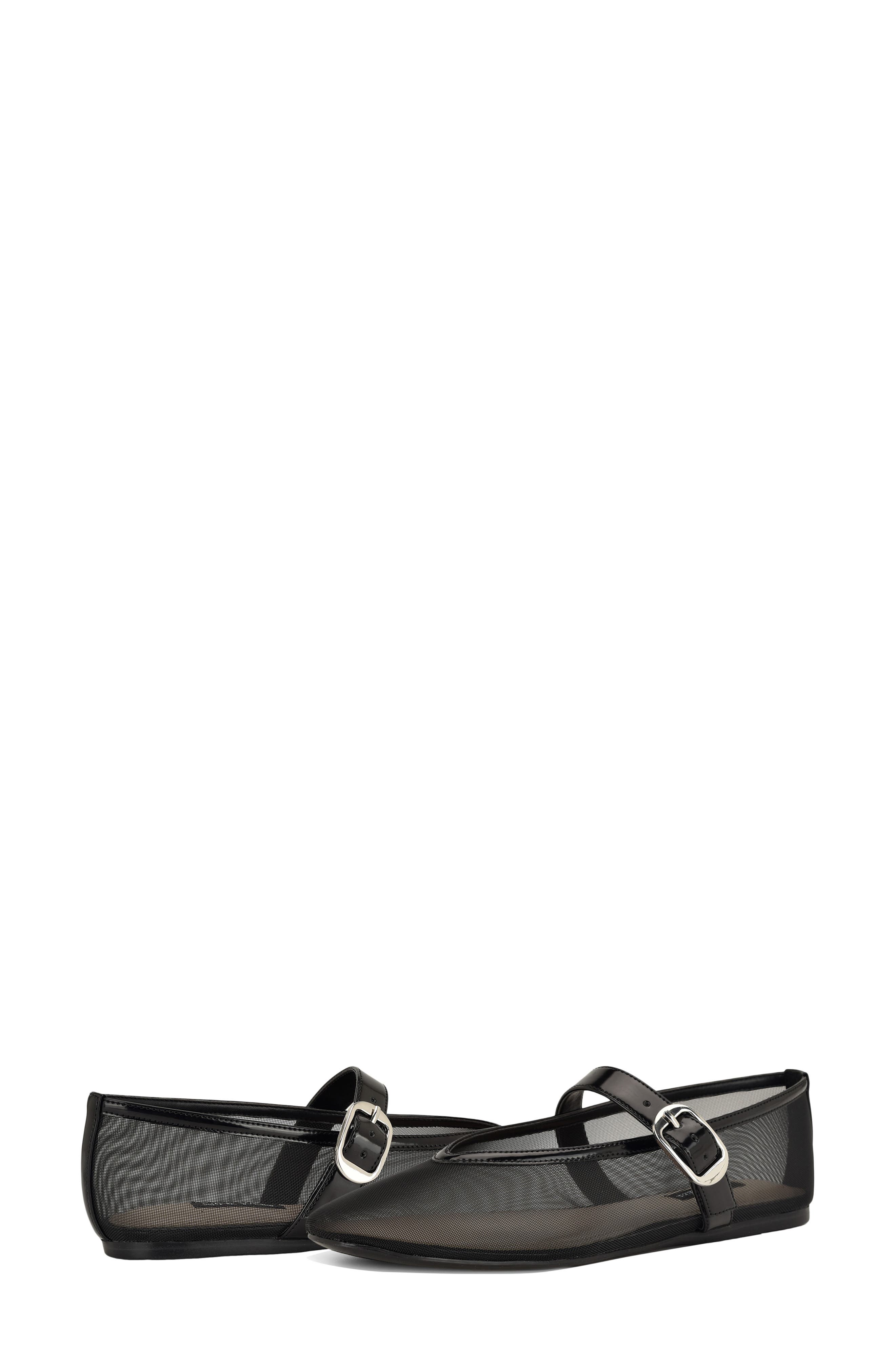 Nine West Vanceen Mary Jane Flat, Alternate, color, Black