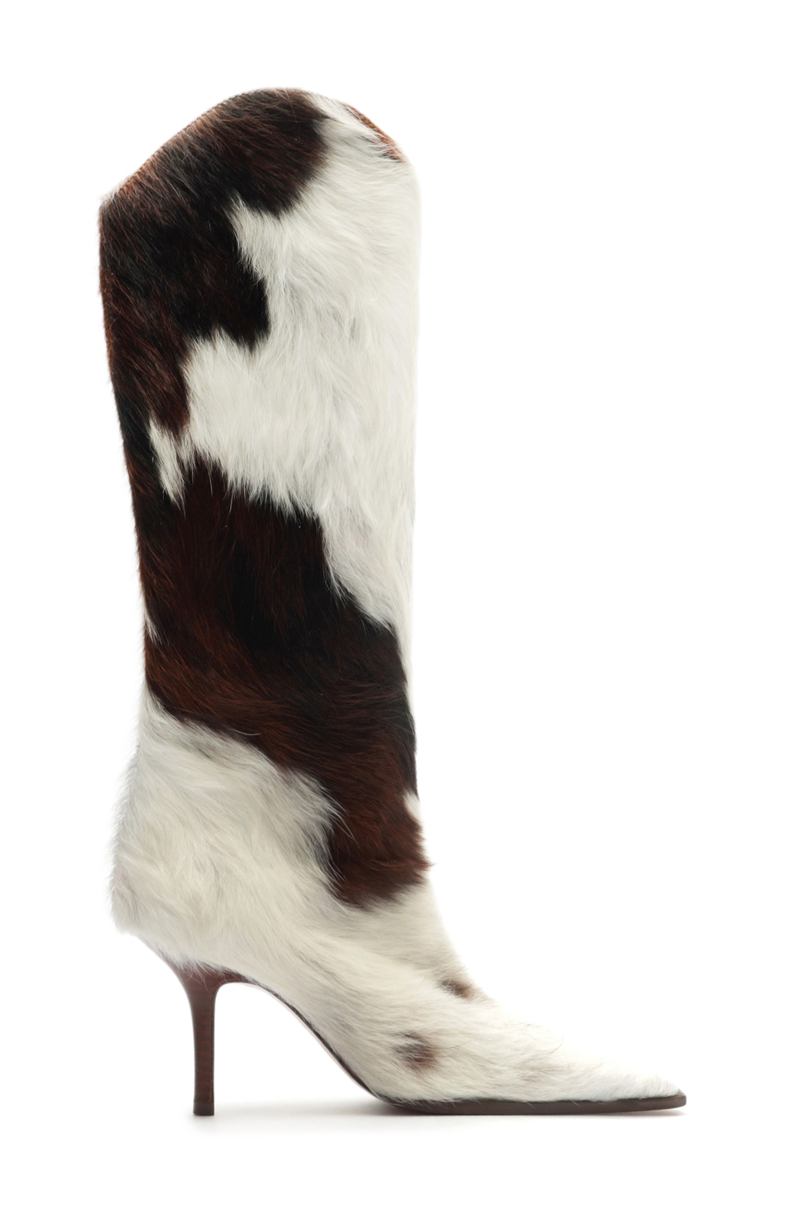 Schutz Maryana Wild Genuine Calf Hair Boot, Alternate, color, Multi Brown