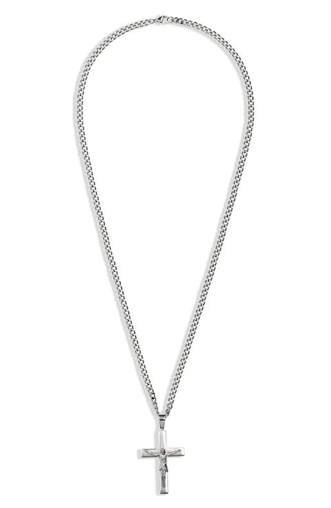 Men's Cross Pendant Necklace