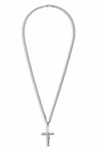 AMERICAN EXCHANGE Men's Cross Pendant Necklace