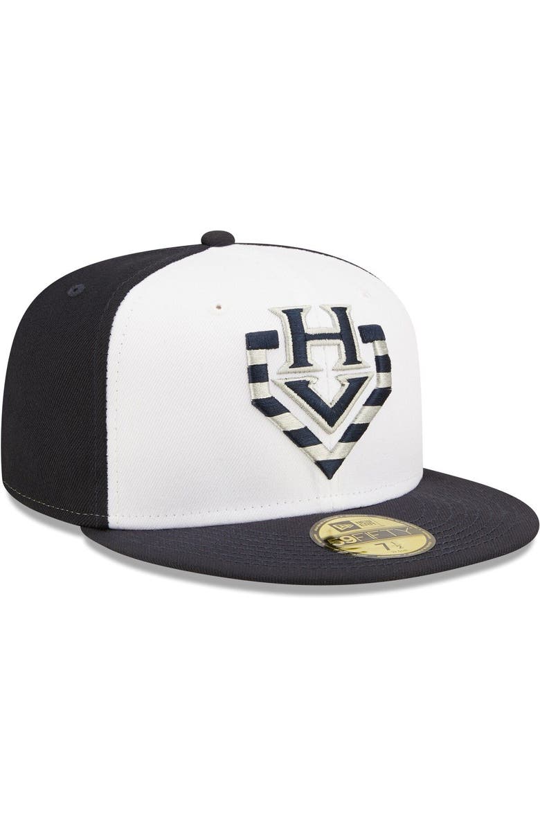 New Era Men's New Era White Hudson Valley Renegades Authentic Collection Team Alternate 59FIFTY Fitted Hat, Alternate, color,