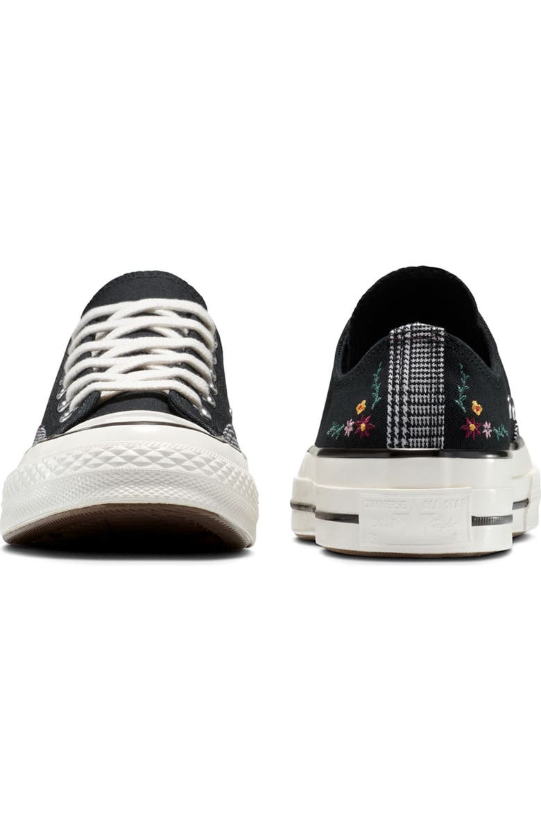 Converse Chuck 70 Floral Canvas Low Top Sneaker, Alternate, color, Black/ Vintage White