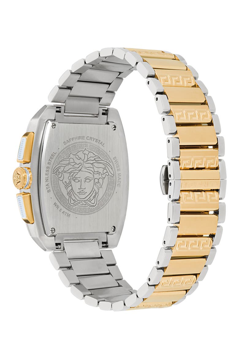 Dominus Chronograph Bracelet Watch, 42mm x 50mm, Alternate, color, TWO TONE