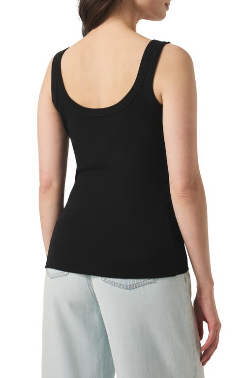 Splendid Faye Scoop Neck Tank In Black