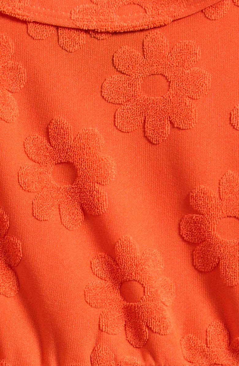 Ava & Yelly Kids' Terry Cloth Cover-Up Dress, Alternate, color, Orange