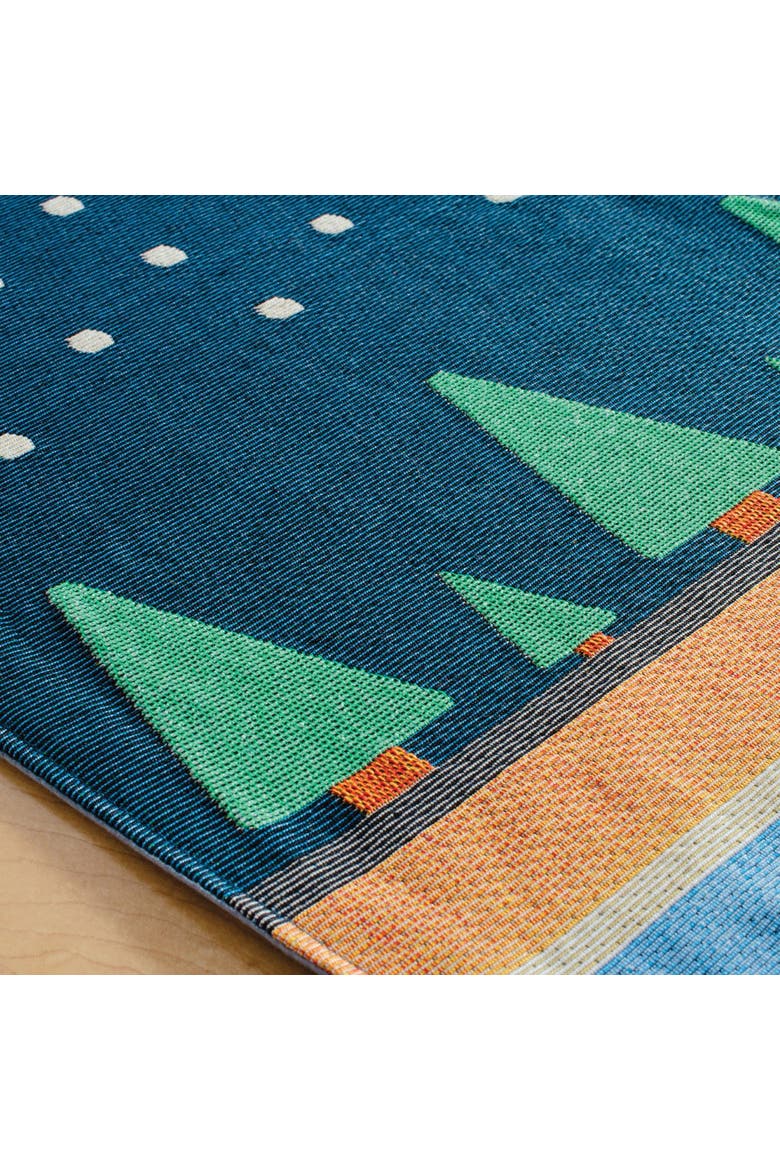 Winter Decorative Runner, Alternate, color, Blue