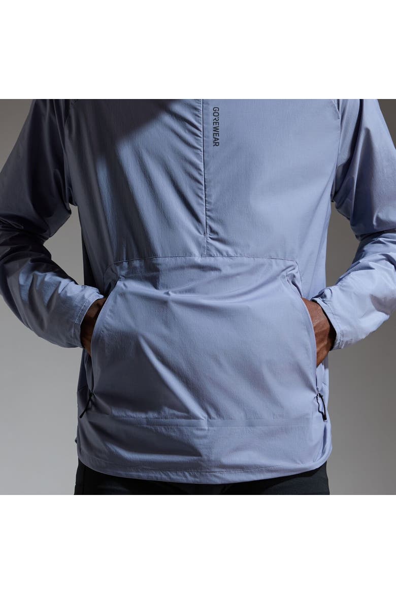 Concurve Windbreaker Anorak - Men's, Alternate, color, Amethyst Grey