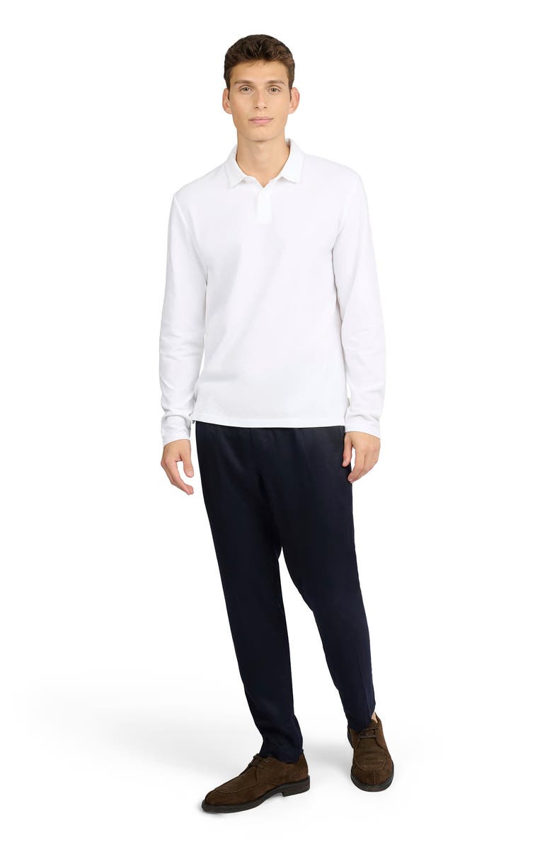 Onia Long Sleeve Pique Polo, Main, color, 