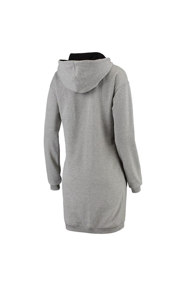 ZOOZATZ Women's ZooZatz Heathered Gray LAFC Focus Sweatshirt Dress, Alternate, color,