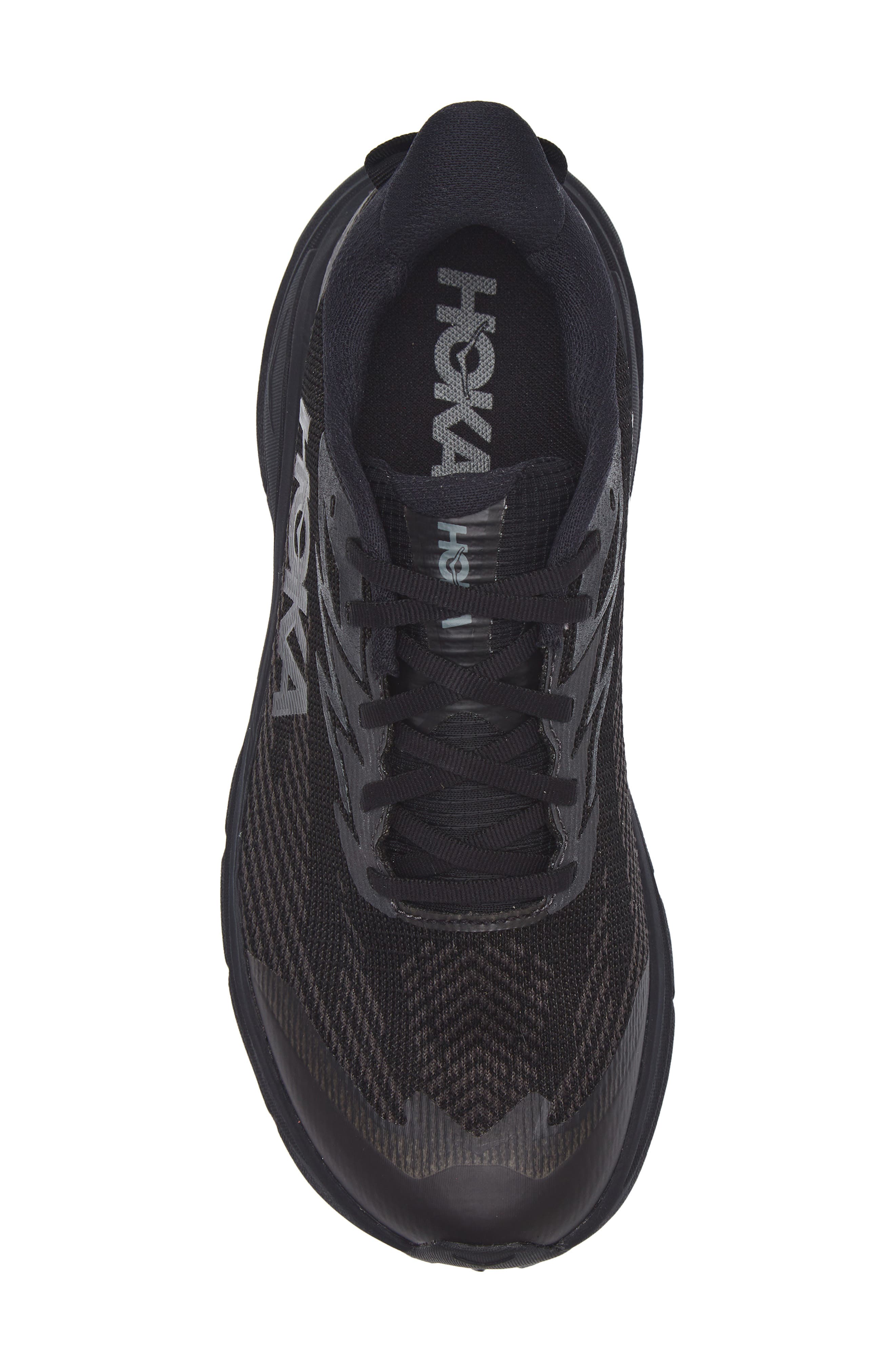 HOKA Challenger 8 GTX Gore-Tex<sup>®</sup> Waterproof Trail Running Shoe, Alternate, color, Black / Carbon Black