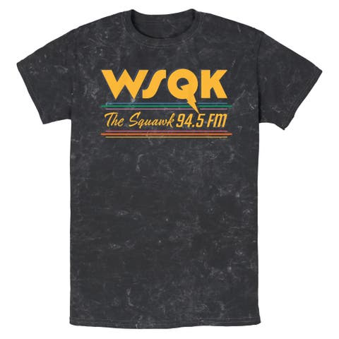 Men's Stranger Things Vintage Radio The Squawk WSQK  Graphic T-Shirt