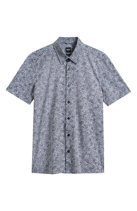 Roan Slim Fit Short Sleeve Button-Up Shirt