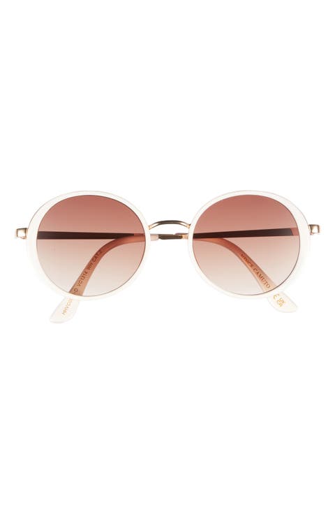 50mm Gradient Round Sunglasses