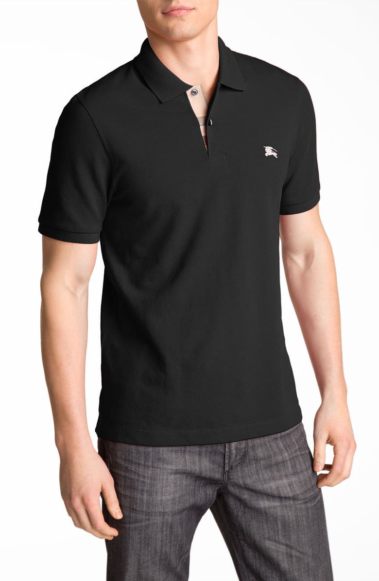 Burberry Brit Modern Fit Piqué Polo, Main, color,