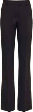 Maison Common Stretch Trousers With Button Details