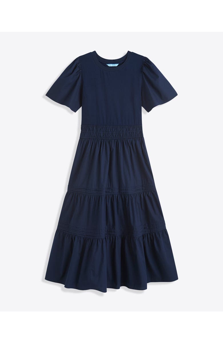 Draper James Cleo Mixed Media Midi Dress, Main, color, 