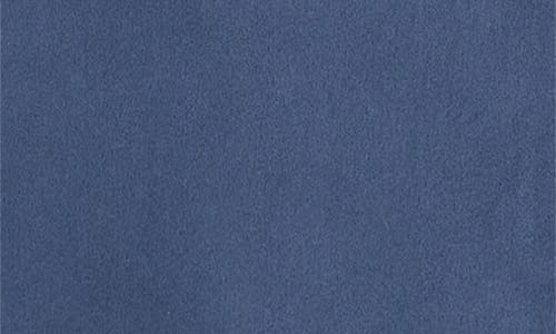 Lunya Long Sleeve Silk Button Up Shorts Set Deep Blue In Blue