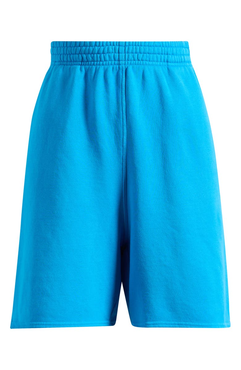 SKIMS French Terry Basketball Shorts, Main, color, Cerulean