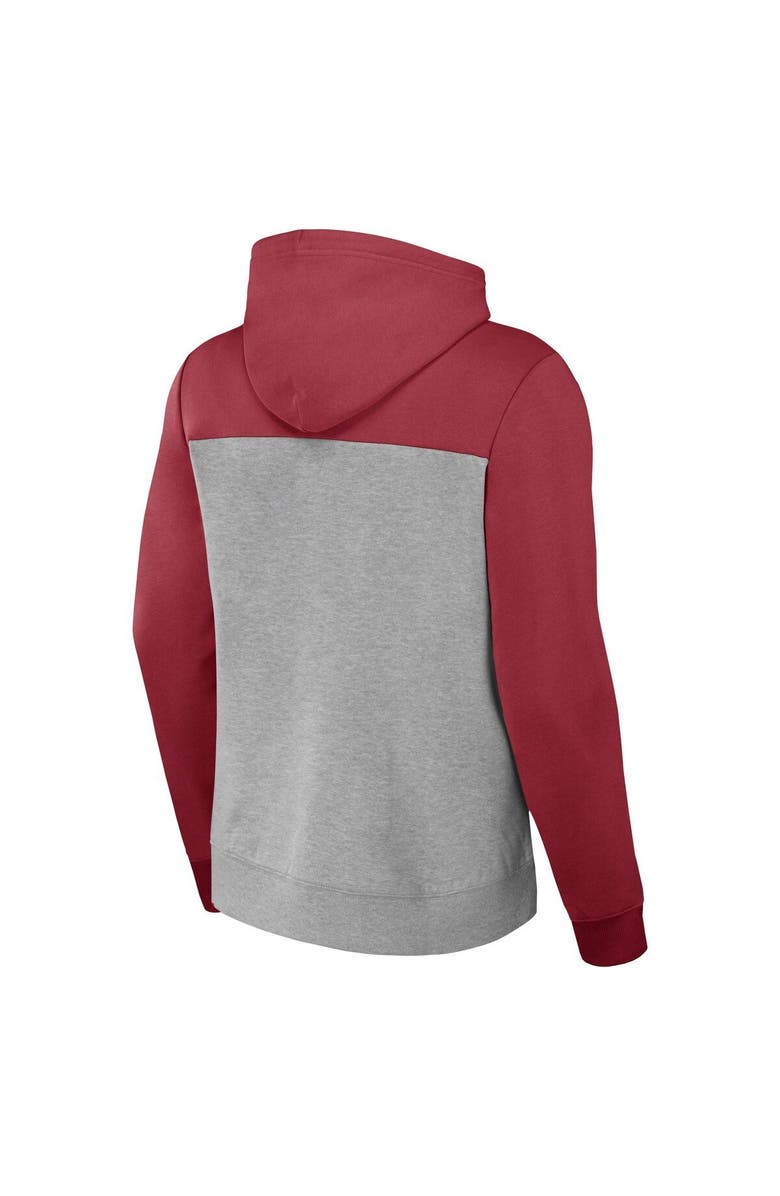 NFL X DARIUS RUCKER Men's NFL x Darius Rucker Collection by Fanatics Heather Gray Arizona Cardinals Color Blocked Pullover Hoodie, Alternate, color, Heather Gray