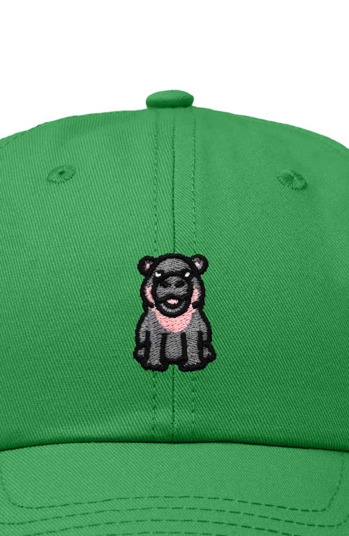 DALIX DALIX HIPPO EMBROIDERED ADJUSTABLE HAT 