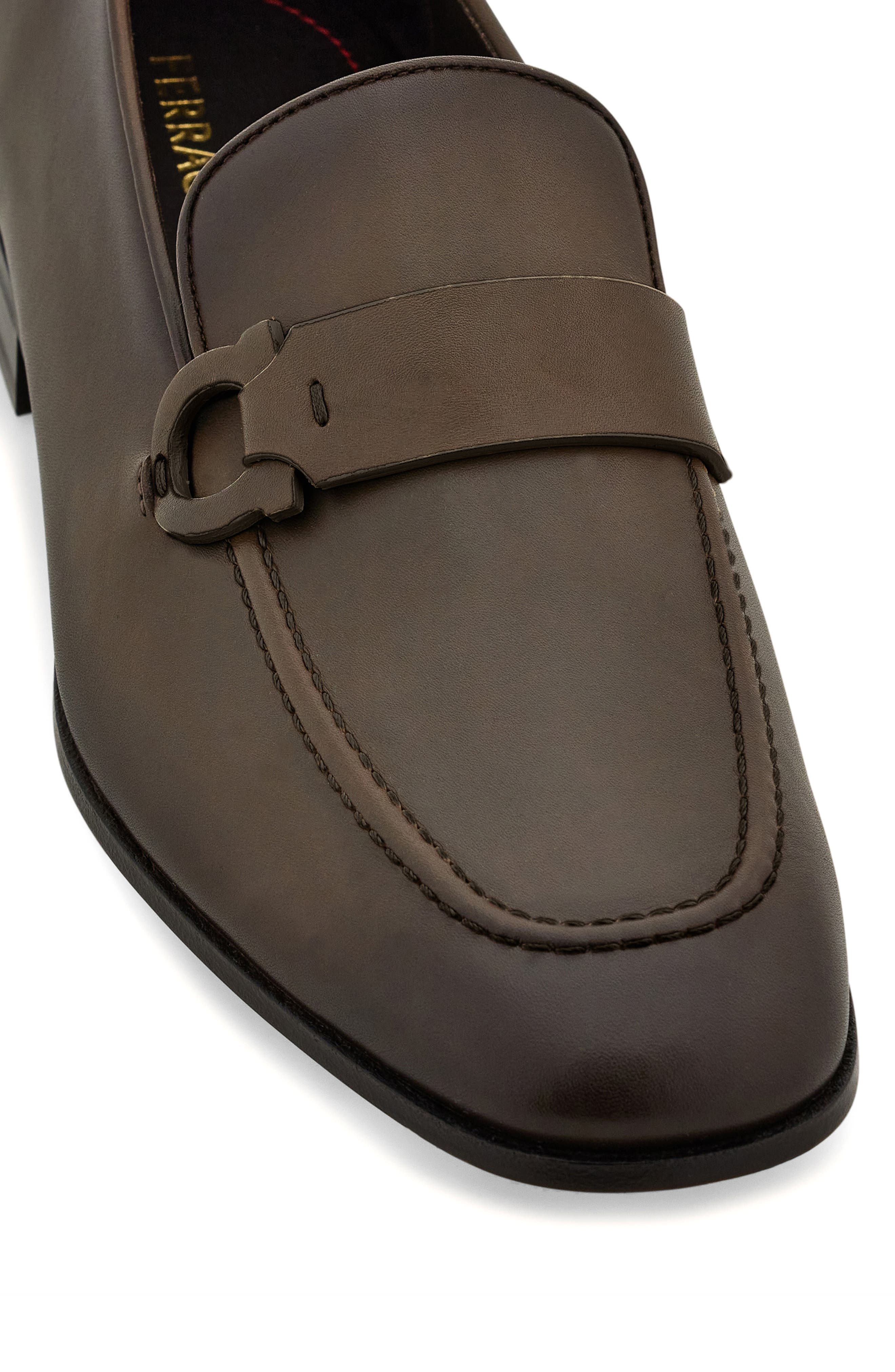 FERRAGAMO Bonny Loafer, Alternate, color, Concrete