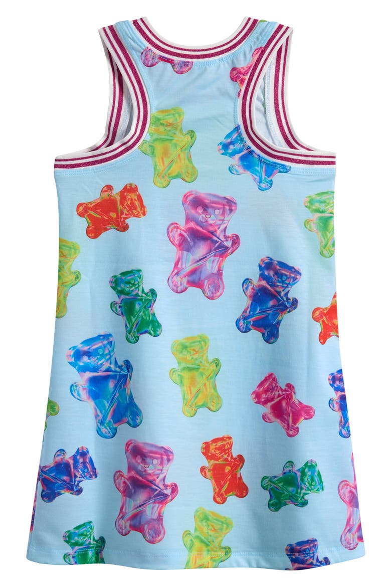 Kids' Gummy Bear Print Racerback Dress, Alternate, color, BLUE