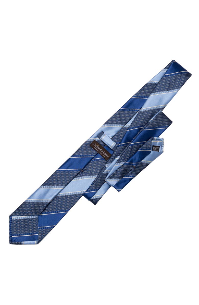Elizabetta Ferrari - Silk Jacquard Tie for Men, Alternate, color, Blue