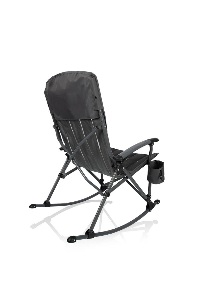 Outdoor Rocking Camp Chair, Alternate, color, Gunmetal Gray