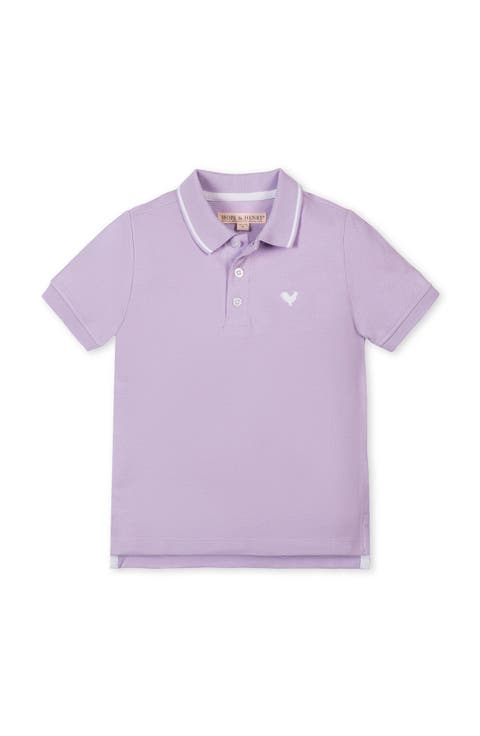 Kids' Organic Short Sleeve Knit Pique Polo Shirt (Little Kid and Big Kid)