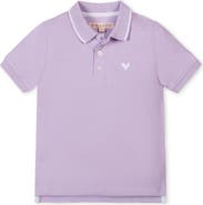 Hope & Henry Kids' Organic Short Sleeve Knit Pique Polo Shirt