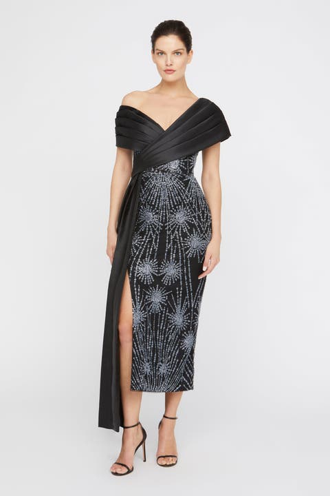 Kelly Beaded Column Dress