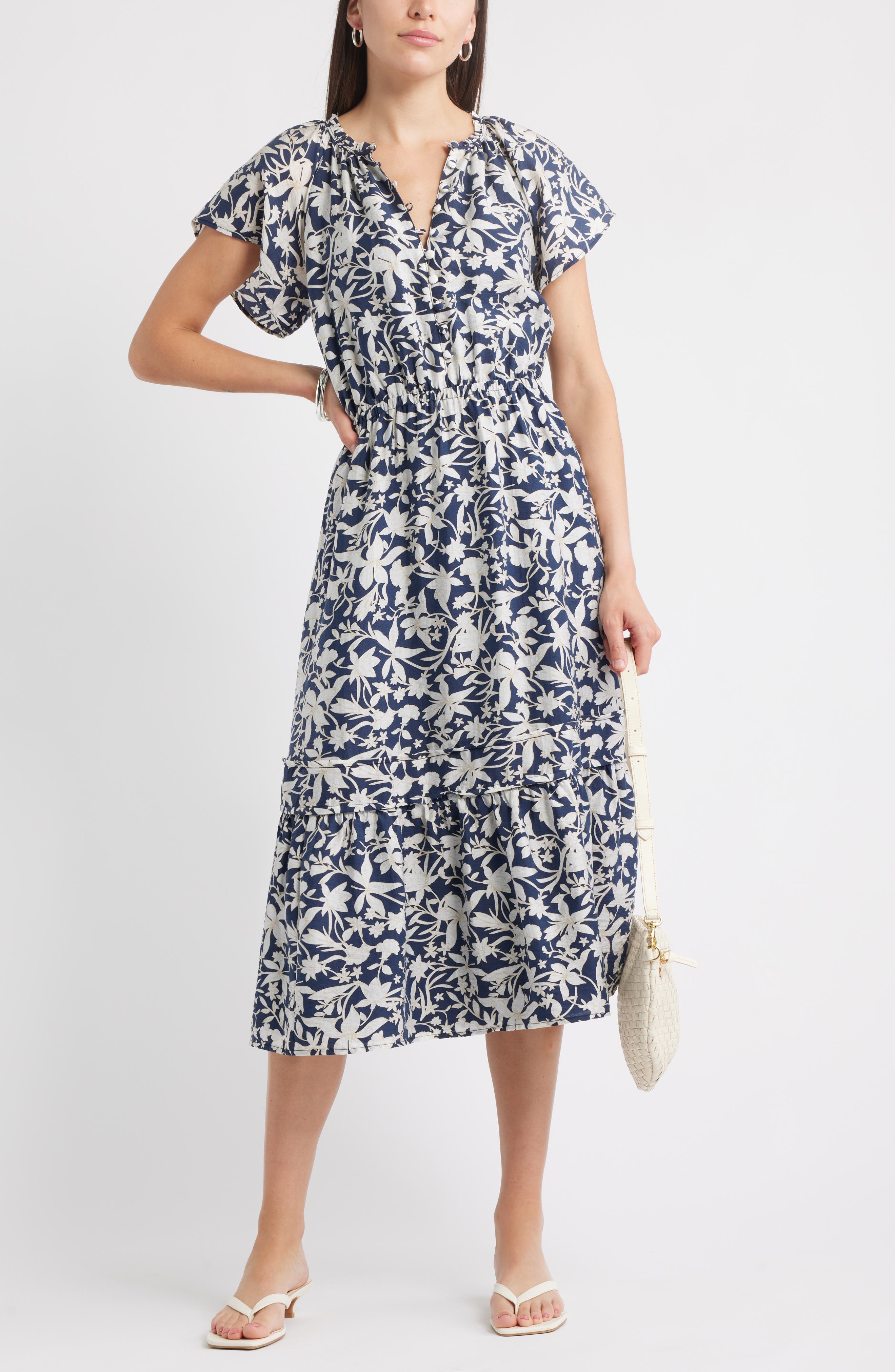 Front Button Midi Dress - image 2