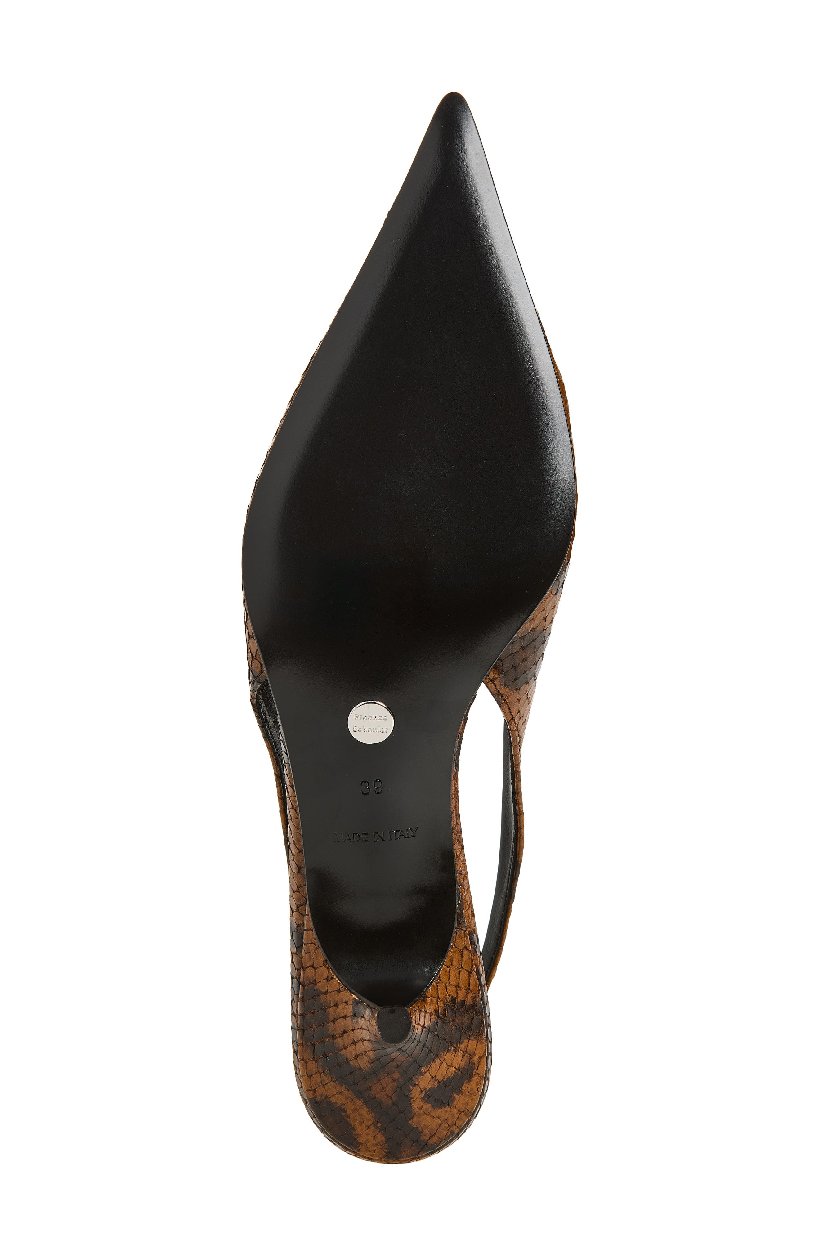 Dome Slash Slingback Pump, Alternate, color, OCHRE MULTI