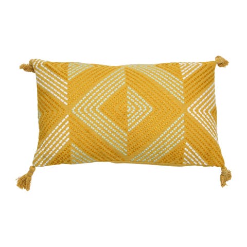 Lumbar Pillow with Tassels