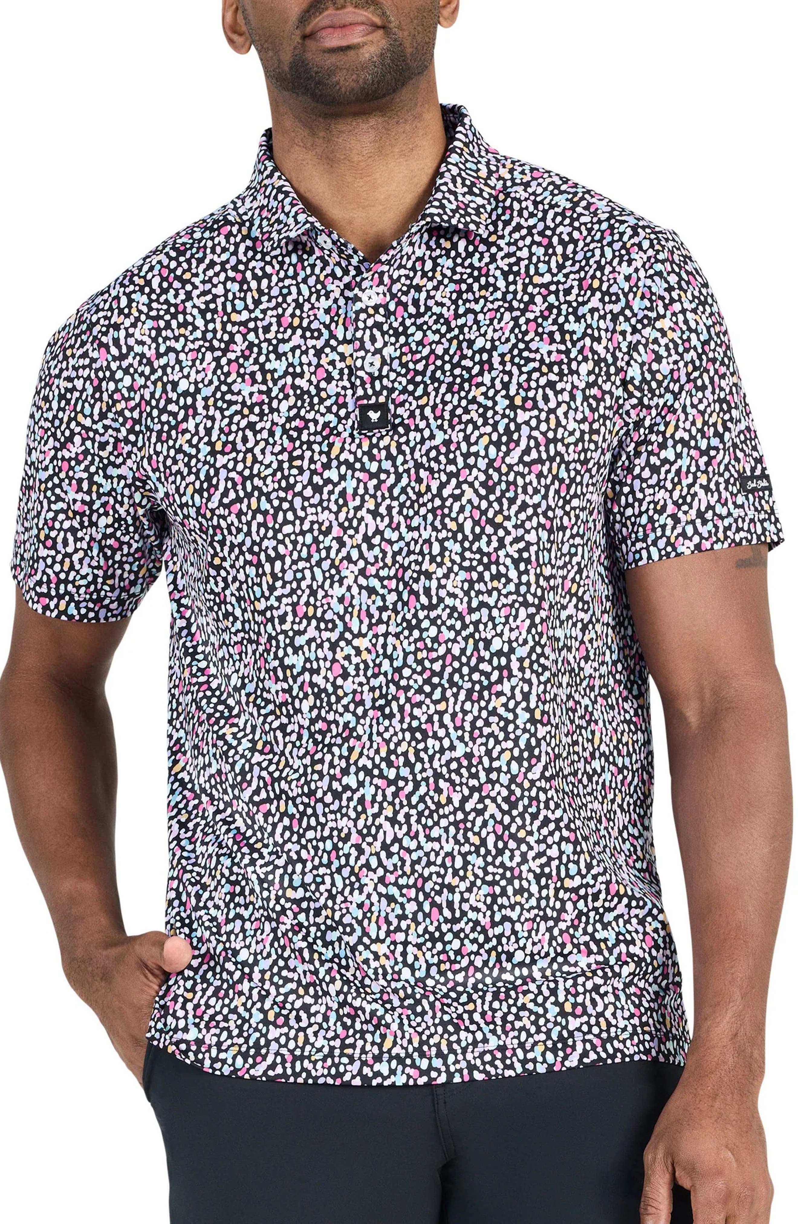 Core Spatter Print Performance Golf Polo