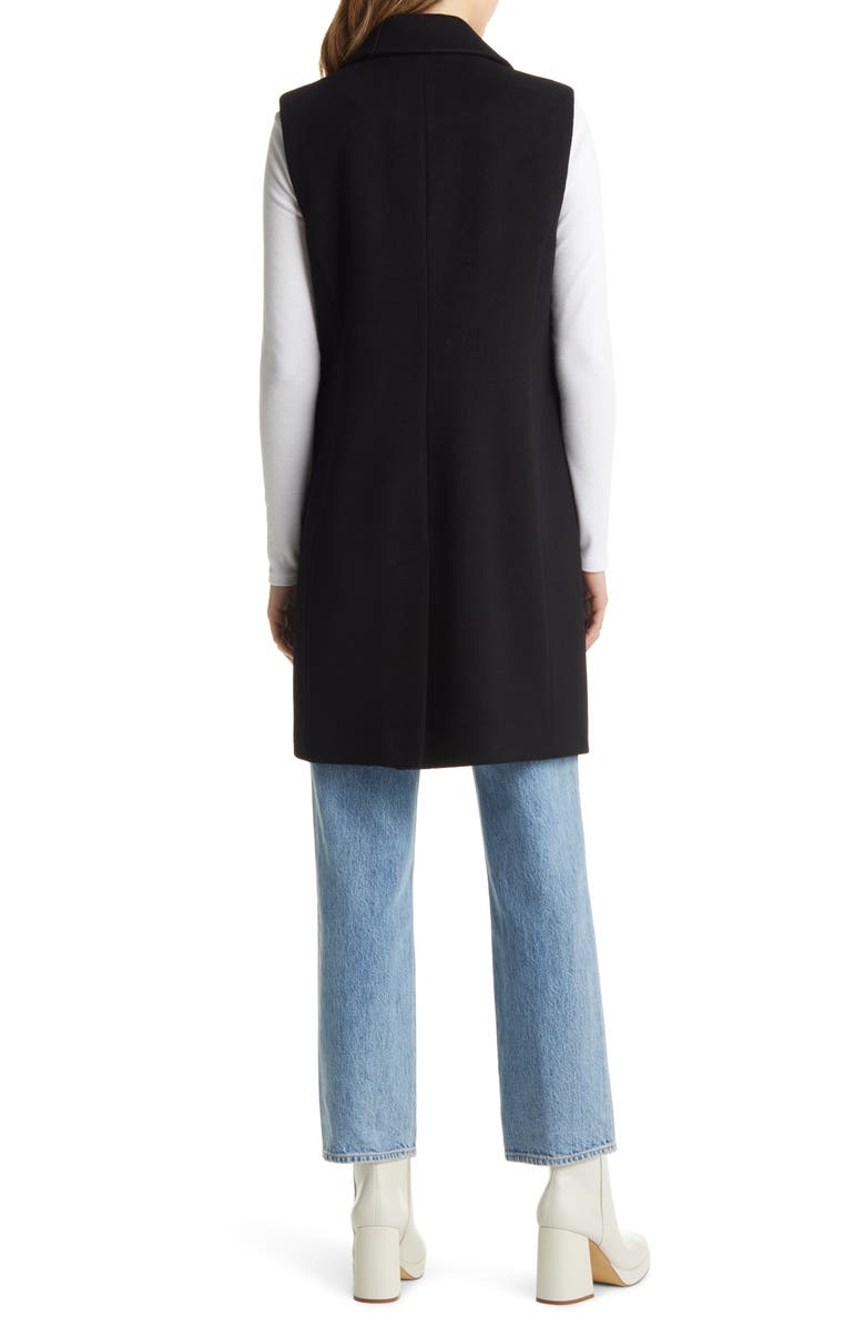 Sam Edelman Tailored Wool Blend Long Vest, Alternate, color,