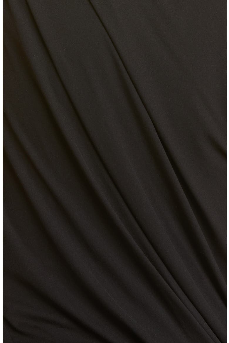 Rose Drape Tank Bodysuit, Alternate, color, BLACK