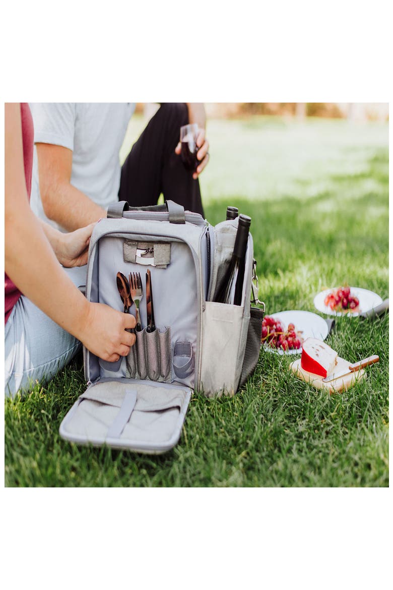 Malibu PT Frontier Edition Cooler Picnic Basket, Alternate, color, GREY
