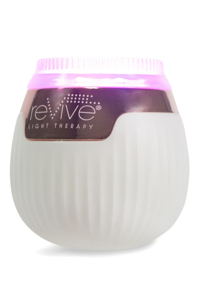 REVIVE LIGHT THERAPY Lux Soniqué Mini LED Sonic Cleansing Device System, Main, color, White