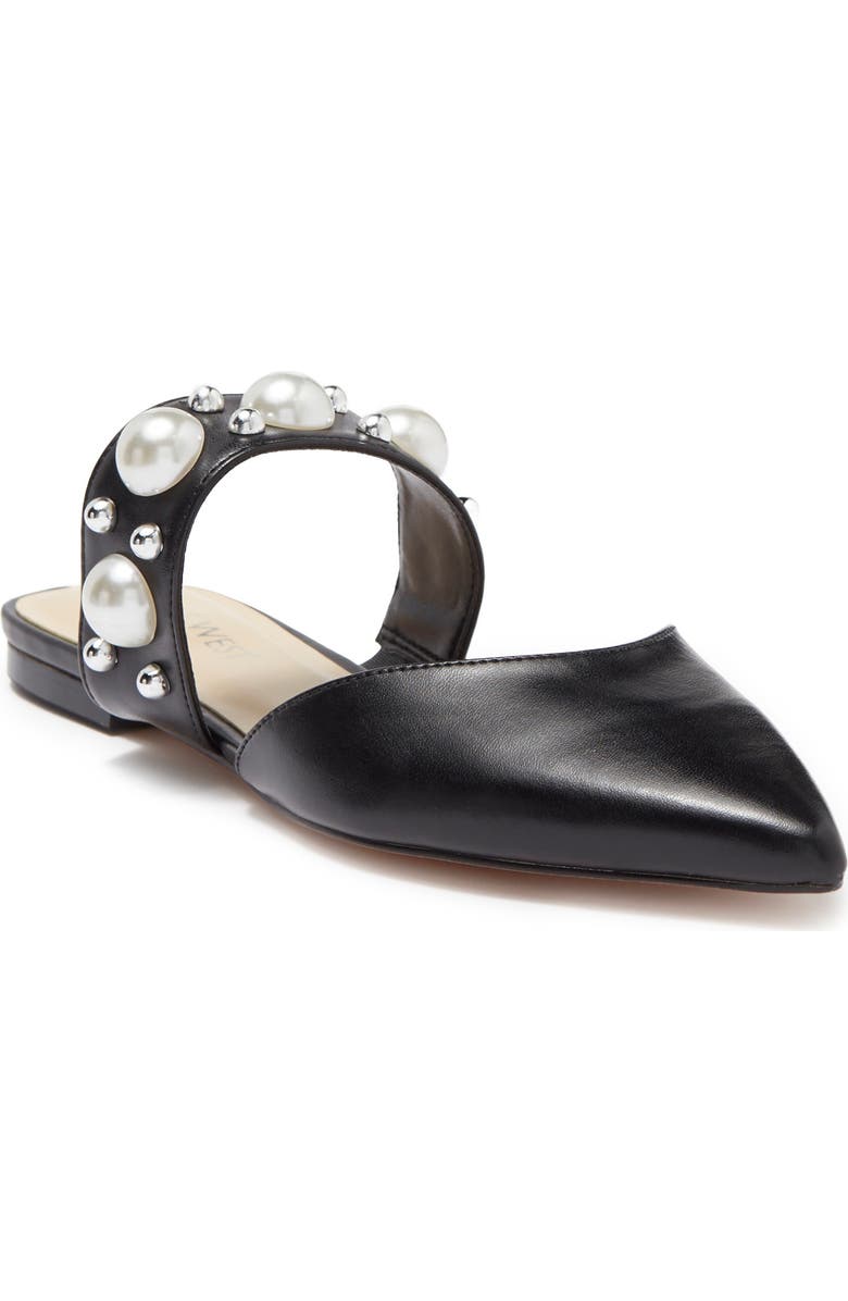 Nine West Studded Pointed Toe Slide, Main, color,