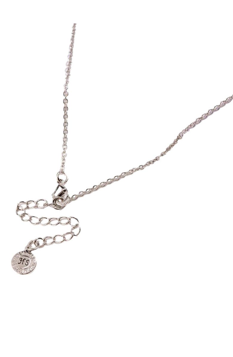 Hollywood Sensation Gold Love Knot Necklace, Alternate, color, Silver