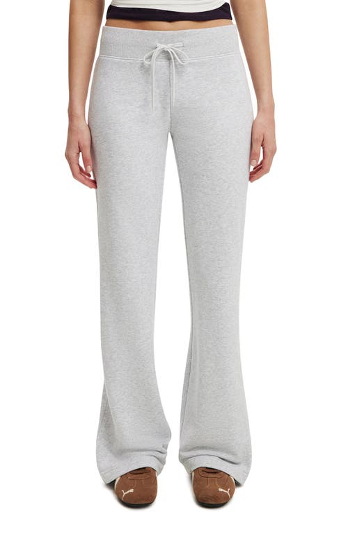 Cotton On Low Rise Bootleg Sweatpant In Silver